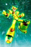 Mega Man X Hyperchip Ver in jumping attack pose charging up