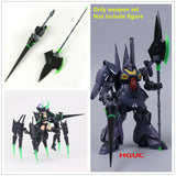 DL Decal HG Tallgeese/Crossbone Gundam Axe & Lance Battle Set (Black)