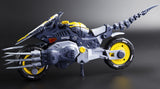 Grey, Black, & Yellow Motor Bike with claws for The Hunter's Poem Arya (Side View)