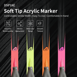 MKF-03 Soft Tipped Marker Flourescent Yellow