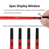 AT-FB01 Fine Brush w/ Replaceable Point Tip (Red)