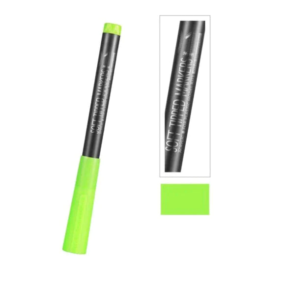 MKF-01 Soft Tipped Marker Flourescent Green