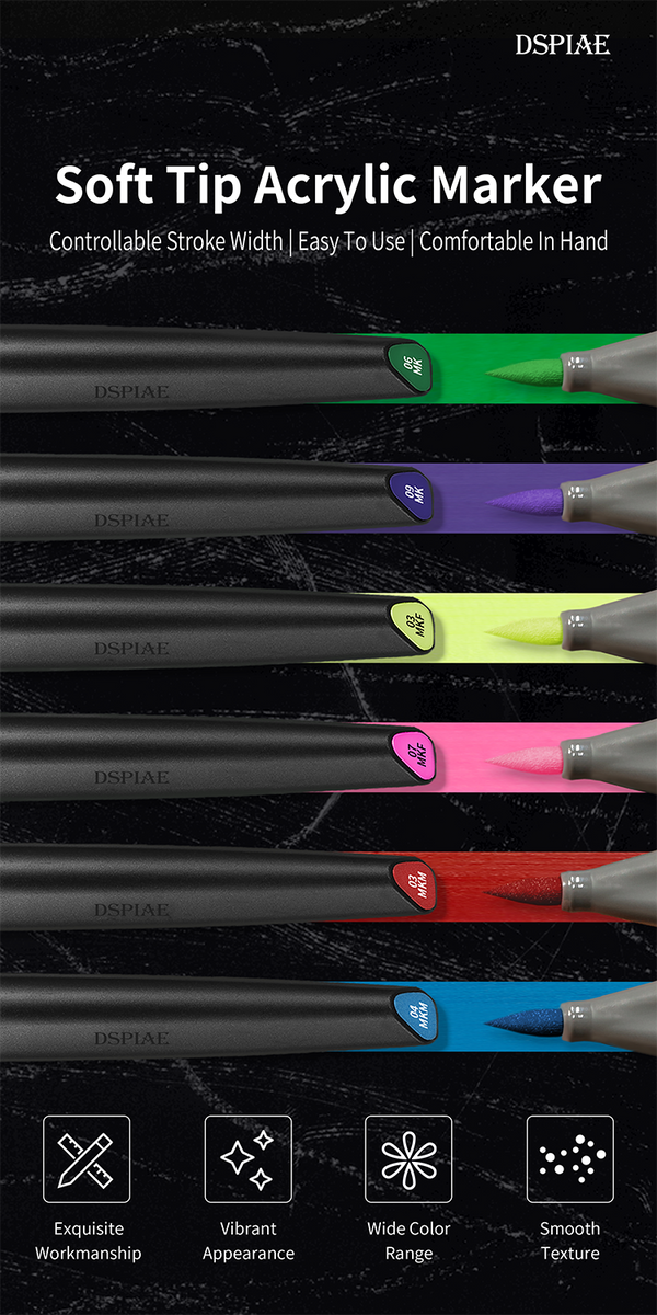 MK-01 Soft Tipped Marker Pure Black @ Impulse Hobbies