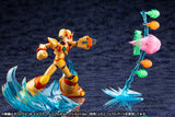 Mega Man X Hyperchip Ver with blue effect part shooting green, orange, & pink blast effect