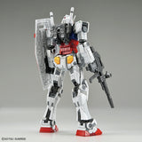 RX-78F00 in blue, red, yellow, and white armor (Back View)