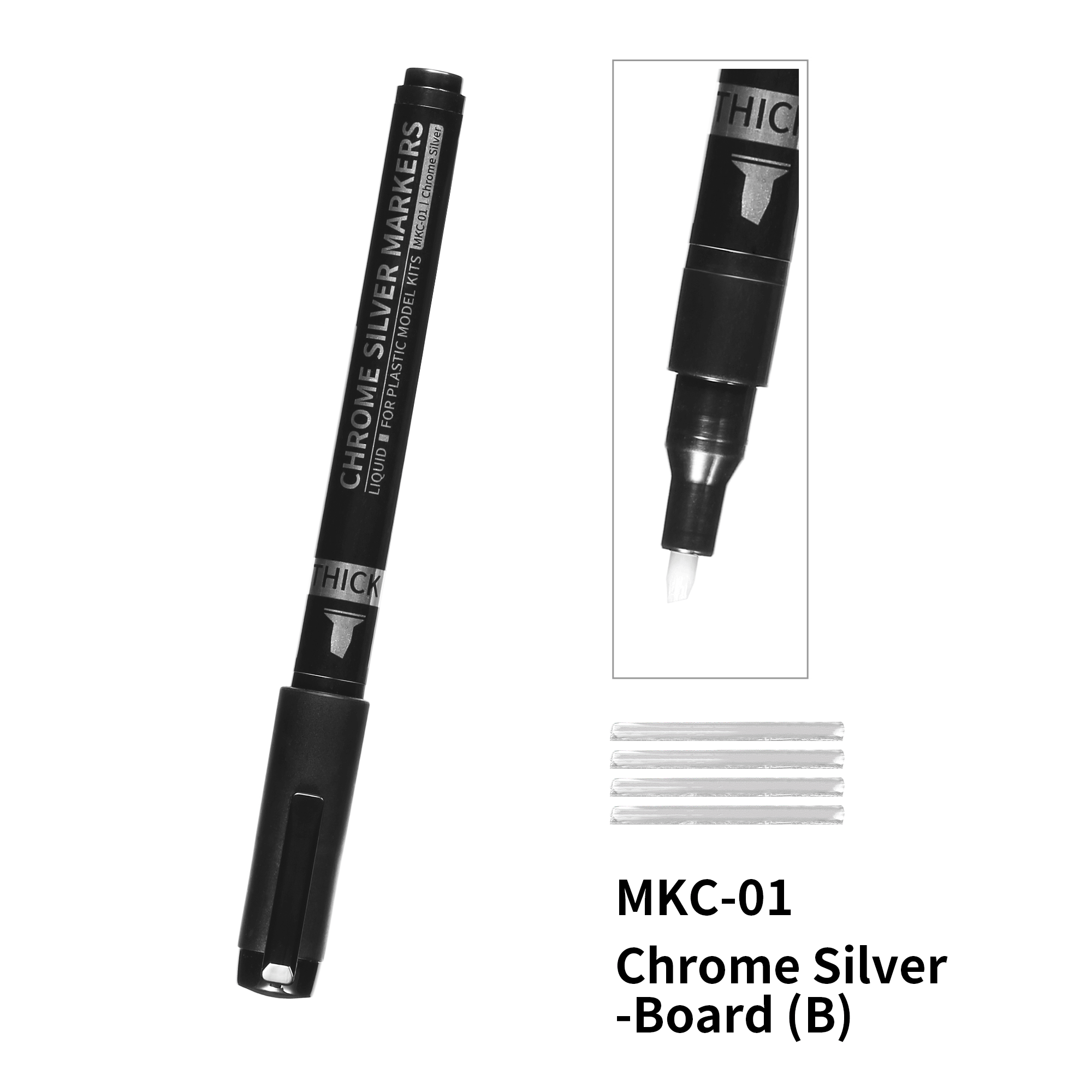 DSPIAE Chrome Silver Marker Thick MKC-01