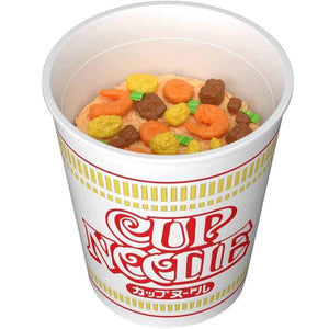 Best Hit Chronicle Cup Noodle with lid off, showing inside contents