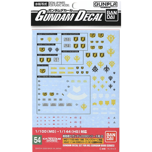 Gundam Decals