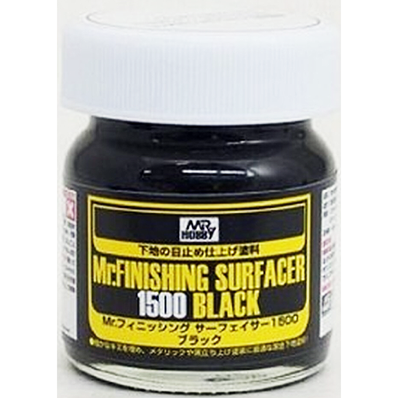 Mr Finishing Surfacer 1500 Black 40mL