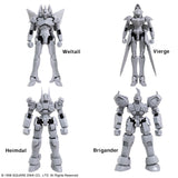 Unpainted version of all Four Mechs that come inside the Xenogears Structure Arts Vol 1