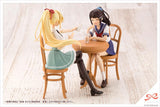 Sousai Shojo Teien Madoka Yuki (Touou High Summer Clothes) sitting at a table with another character