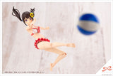 Sousai Shojo Teien Madoka Yuki Swimwear Ver. kicking a beach ball