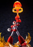 Mega Man X Rising Fire Ver shooting red and orange blast effect in the air
