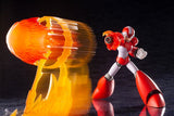 Mega Man X Rising Fire Ver shooting red and orange blast effect