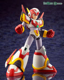 Mega Man X in red, yellow, and white armor with regular hands