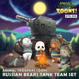 Animal Troopers Toons! Russian Bears Tank Team Set (Resin)